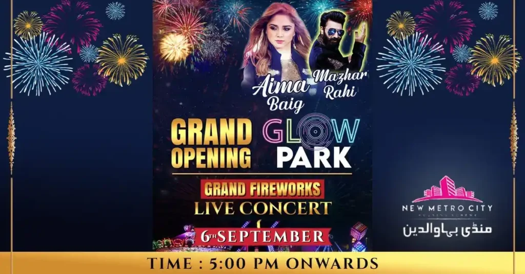 Grand Opening Ceremony of Glow Park | Live Concert & Fireworks